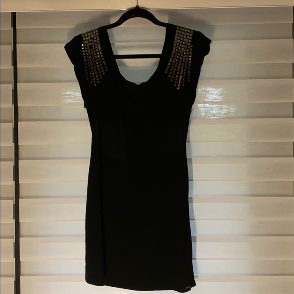 Guess black mini dress